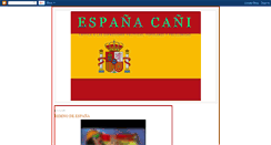 Desktop Screenshot of espana-cani.blogspot.com