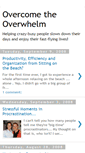 Mobile Screenshot of overcometheoverwhelm.blogspot.com