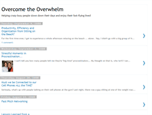 Tablet Screenshot of overcometheoverwhelm.blogspot.com