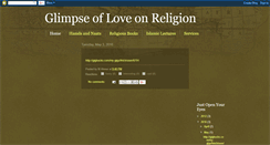 Desktop Screenshot of islamicglimpse.blogspot.com