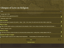 Tablet Screenshot of islamicglimpse.blogspot.com
