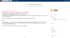 Desktop Screenshot of androidlife.blogspot.com