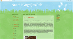 Desktop Screenshot of nanainyugdijasklub.blogspot.com