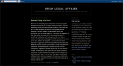 Desktop Screenshot of irishlegalaffairs.blogspot.com