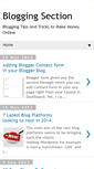 Mobile Screenshot of bloggingsection.blogspot.com