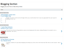 Tablet Screenshot of bloggingsection.blogspot.com