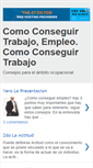 Mobile Screenshot of comoconseguirtrabajo.blogspot.com