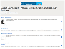 Tablet Screenshot of comoconseguirtrabajo.blogspot.com