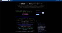 Desktop Screenshot of historical-twilight-world.blogspot.com