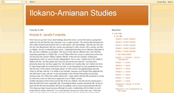 Desktop Screenshot of ilokano-amianan.blogspot.com