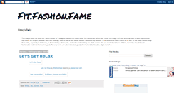 Desktop Screenshot of fitfashionfame.blogspot.com