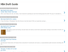 Tablet Screenshot of nbadraftguide.blogspot.com