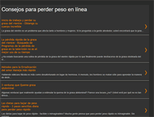 Tablet Screenshot of consejosparaperderpesoenlinea.blogspot.com