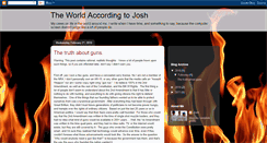 Desktop Screenshot of josh-worldaccordingtojosh.blogspot.com