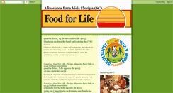 Desktop Screenshot of foodforlifefloripa.blogspot.com