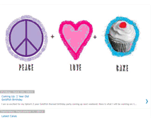 Tablet Screenshot of peace-love-cake.blogspot.com