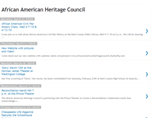 Tablet Screenshot of africanamericanheritagecouncil.blogspot.com