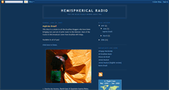 Desktop Screenshot of hemisphericalradio.blogspot.com