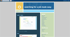 Desktop Screenshot of lookingforthejob.blogspot.com