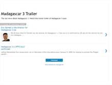 Tablet Screenshot of madagascar-3-movie-trailer.blogspot.com