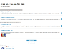 Tablet Screenshot of clubatleticocarlospaz.blogspot.com