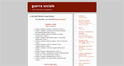 Desktop Screenshot of guerrasociale.blogspot.com