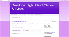 Desktop Screenshot of caledoniahighschoolstudentservices.blogspot.com