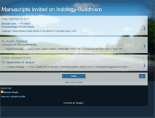 Tablet Screenshot of manuscriptsinvitedonindology-buddhism.blogspot.com