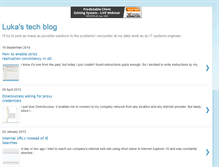 Tablet Screenshot of lukastechblog.blogspot.com