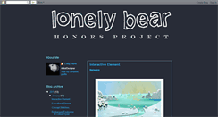 Desktop Screenshot of lonelybearproject.blogspot.com