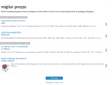 Tablet Screenshot of miglior-prezzo.blogspot.com