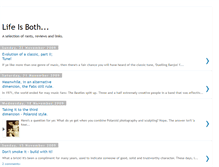 Tablet Screenshot of lifeisboth.blogspot.com