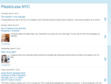 Tablet Screenshot of plasticlessnyc.blogspot.com