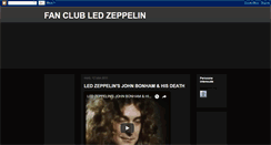 Desktop Screenshot of led-zeppelin-fanclub.blogspot.com