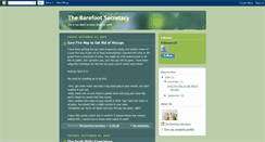 Desktop Screenshot of barefootsecretary.blogspot.com