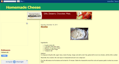 Desktop Screenshot of homemade-cheese.blogspot.com