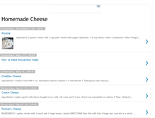 Tablet Screenshot of homemade-cheese.blogspot.com