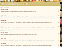 Tablet Screenshot of insightandencouragement.blogspot.com
