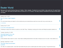 Tablet Screenshot of beaterworld.blogspot.com