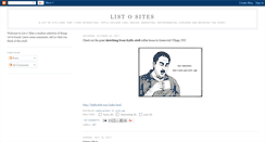 Desktop Screenshot of listosites.blogspot.com