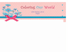 Tablet Screenshot of coloringourworld.blogspot.com