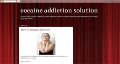 Desktop Screenshot of cocaineaddictionsolution.blogspot.com