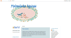 Desktop Screenshot of helmeilevaahopinaa.blogspot.com