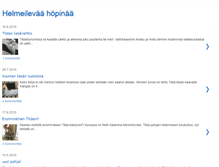 Tablet Screenshot of helmeilevaahopinaa.blogspot.com