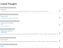 Tablet Screenshot of linkedthoughts.blogspot.com