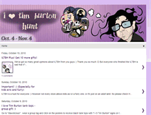 Tablet Screenshot of i-love-tim-burton-hunt.blogspot.com