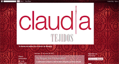 Desktop Screenshot of claudia-tejidos.blogspot.com