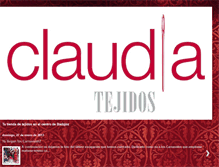 Tablet Screenshot of claudia-tejidos.blogspot.com