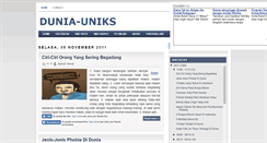 Desktop Screenshot of dunia-uniks.blogspot.com