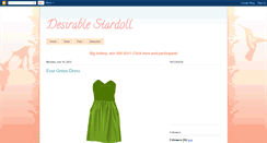 Desktop Screenshot of desirablestardoll.blogspot.com